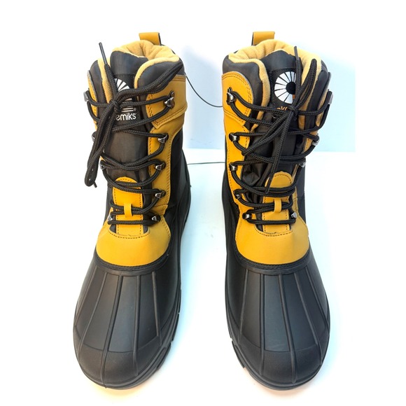 AKADEMIKS MEN'S SNOW BOOTS Wheat Color Size 12 NWT - Picture 2 of 8